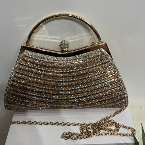 D’murgeaux gold bedazzle purse - Picture 3 of 6